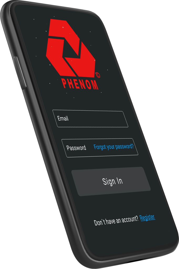 The Phenom App Screenshot